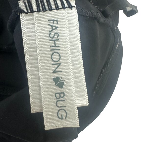 Fashion Bug Womens Black Swim Skort 16W Plus Size Stretch Comfortable - Picture 4 of 11